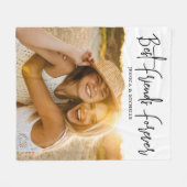 Photo  Best Friends Name Fleece Deken (Voorkant (Horizontaal))