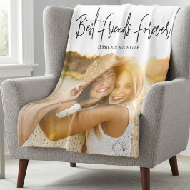 Photo  Best Friends Name Fleece Deken