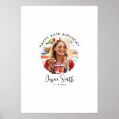 Photo Birthday Guest Signature Poster (Voorkant)