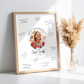 Photo Birthday Guest Signature Poster