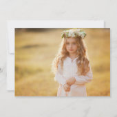 Photo Birthday Invitation with Balloons & Cake Kaart (Achterkant)