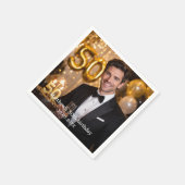 Photo birthday party servet (Hoek)