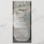photo Black and White Wedding Menu (Voorkant)