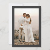 Photo Black Bow She's Tying the Knot Bridal Shower Kaart (Achterkant)