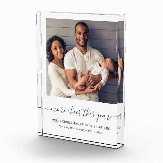 Photo Block Meer Cheer dit jaar Script Kerstmis Fotoblokken (Rechts)