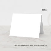 Photo, Blue Classic Monogram, Wedding Watercolor Bedankkaart