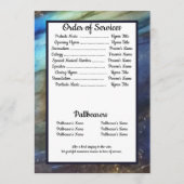 Photo Blue Labradorite Rock Background Quote Programmakaart (Achterkant)
