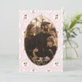 Photo Blush Snowman Christmas Feestdagenkaart (Staand voorkant)