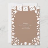 Photo Boho Brown Cielito Lindo Baptism Kaart (Achterkant)