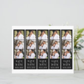 Photo Booth 2x7" Save the Date Wedding Strip (Staand voorkant)