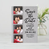 Photo Booth Bladwijzer thema Fun Save the Date (Staand voorkant)