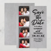 Photo Booth Bladwijzer thema Fun Save the Date (Voorkant / Achterkant)