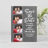 Photo Booth Bladwijzer thema Fun Save the Date (Staand voorkant)
