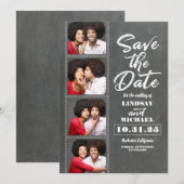 Photo Booth Bladwijzer thema Fun Save the Date (Voorkant / Achterkant)
