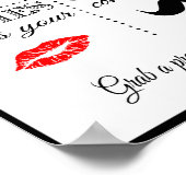 PHOTO BOOTH  bruiloft of feest bord Poster (Hoek)