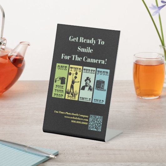 Photo Booth Company Event  Reclamebord Met Voetstuk (Insitu)