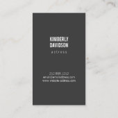 Photo Booth Film Strip voor Acteurs, Modellen Visitekaartje (Achterkant)