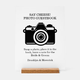 Photo Booth Guestbook Wedding Acryl Bord