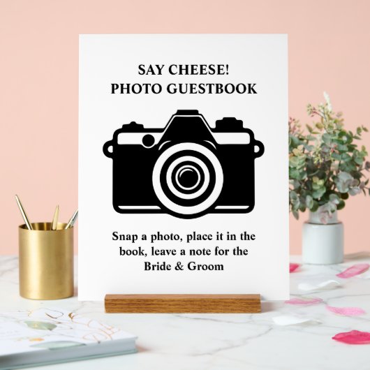 Photo Booth Guestbook Wedding Acryl Bord (Huwelijk)