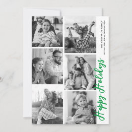 Photo Booth Holiday Kaart - Heldergroen