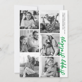 Photo Booth Holiday Kaart - Heldergroen