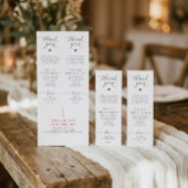 Photo Booth Insert Cards Black and White Wedding