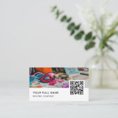 Photo Booth QR Code Logo Social Media Visitekaartje (Staand voorkant)