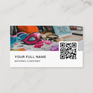 Photo Booth QR Code Logo Social Media Visitekaartje