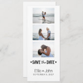 Photo Booth Save the Date Card (Voorkant / Achterkant)