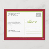 Photo Booth Style Holiday Photo Card Briefkaart (Achterkant)