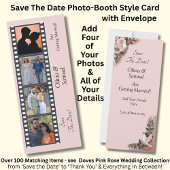 Photo Booth Style Save The Date Flat Card