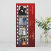 Photo Booth Style Save The Date Flat Card (Staand voorkant)