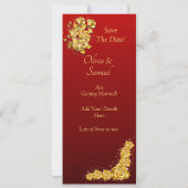 Photo Booth Style Save The Date Flat Card (Achterkant)