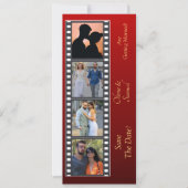 Photo Booth Style Save The Date Flat Card (Voorkant)
