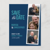 Photo Booth Style Save the Date Kaart (Voorkant)