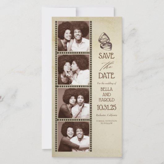 Photo Booth Theme  Save the Date (Voorkant)