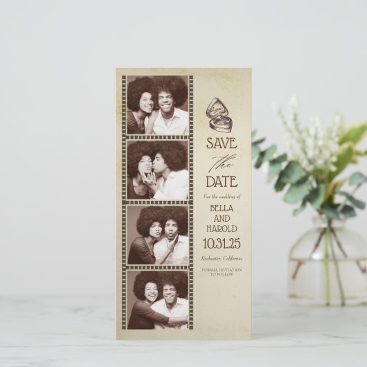 Photo Booth Theme  Save the Date (Staand voorkant)