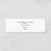 Photo Booth-Visitekaartje Mini Visitekaartje (Achterkant)