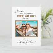 Photo Bridesmaid-kaartje Kaart (Staand voorkant)