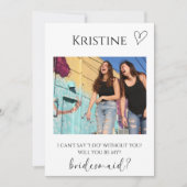 Photo Bridesmaid-kaartje Kaart (Voorkant)