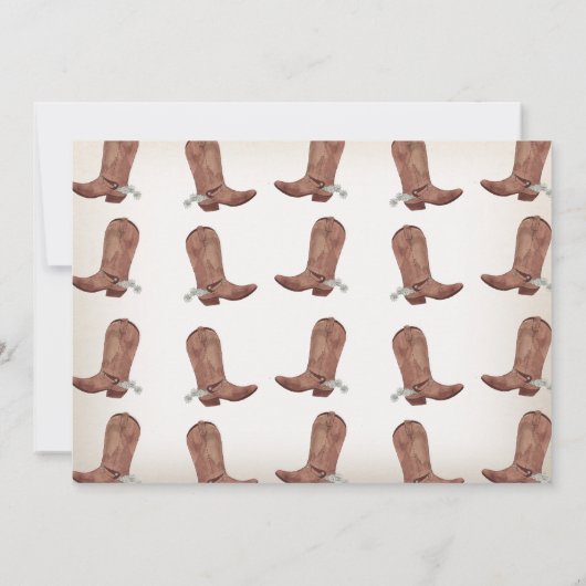 Photo Brown Widest One In The West 1st Birthday Kaart (Achterkant)