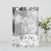 Photo Budget Black White Minimalist Vellum Effect (Staand voorkant)