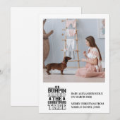 Photo Bumpin’ Around the Christmas Tree Pregnancy  Feestdagenkaart (Voorkant / Achterkant)