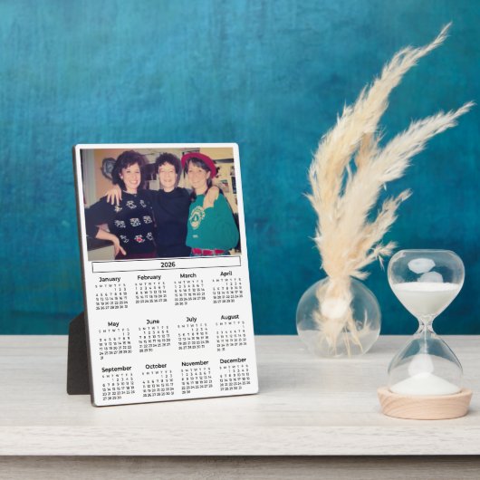 Photo Calendar 2026 Plaque Fotoplaat (Zijkant)