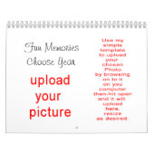Photo Calendar doe-het-zelf-uploadt uw afbeeldinge Kalender (Hoes)