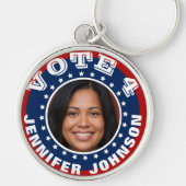 Photo Campaign Template Custom Button Sleutelhanger (Voorkant)