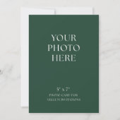 Photo Card for Vellum Wedding Invitations Kaart (Voorkant)