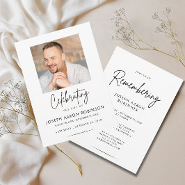 Photo Celebration of Life Funeral Memorial  Kaart