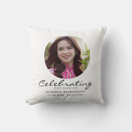 Photo Celebration of Life Memorial Keepsake Kussen
