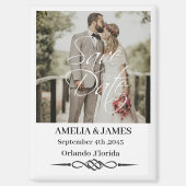 Photo Celtic Knot Wedding Save the Date Magnet (Voorkant)